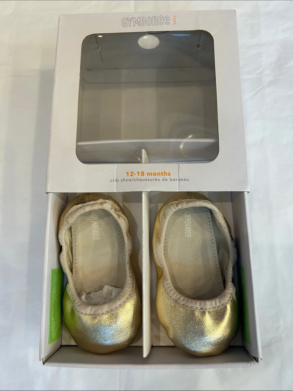 Gymboree Gold Metallic Baby Walker Shoes